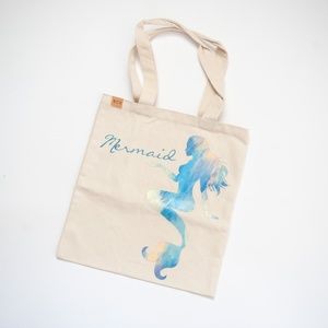 LOF Mermaid ECO Cotton Canvas Reusable Tote Bag
